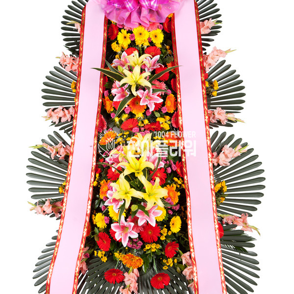 축하3단화환 (천사플라워)