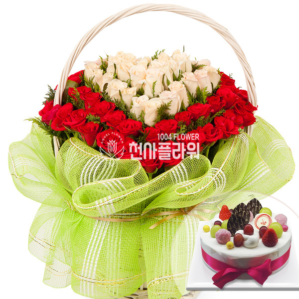 100송이+케잌 a550