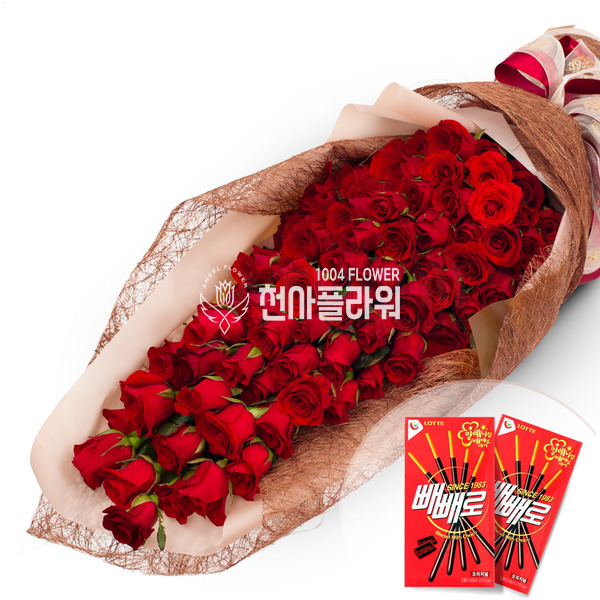 장미100송이 빼빼로