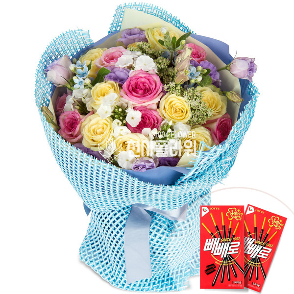 꽃다발+빼빼로2개 v69