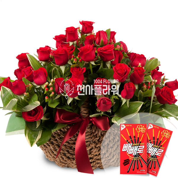 장미꽃바구니(빼빼로데이)