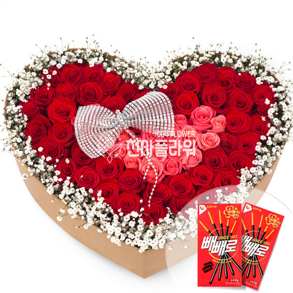 빨강분홍꽃상자(빼빼로데이)