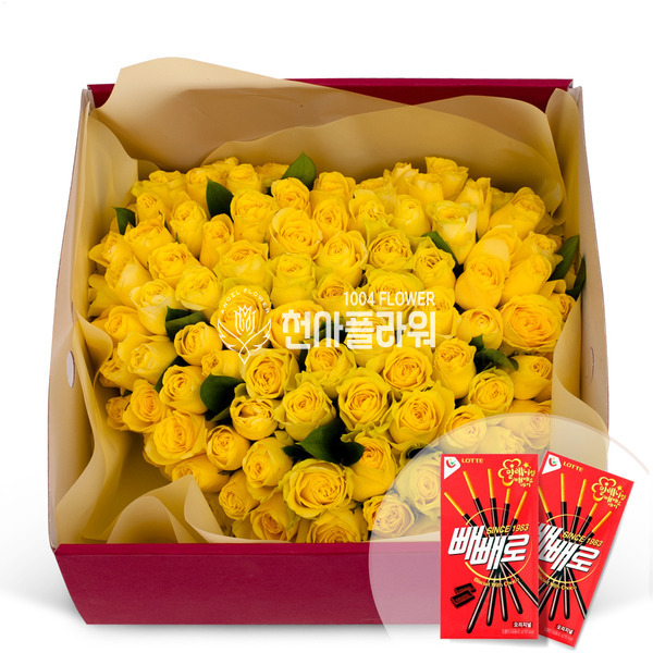 꽃상자+빼빼로2개 [w72 ]