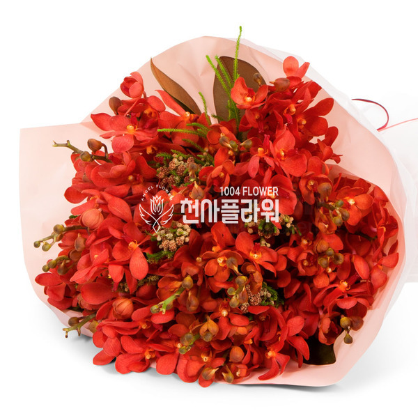 모카라꽃다발(빨강)