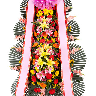 축하3단화환 (천사플라워)